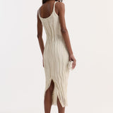 ROHE - Textured square neck dress | cream