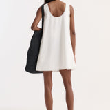 ROHE - A - line poplin mini dress | optic white