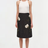 Simkhai - Arla Floral Jacquard Midi Skirt