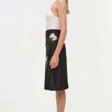 Simkhai - Arla Floral Jacquard Midi Skirt