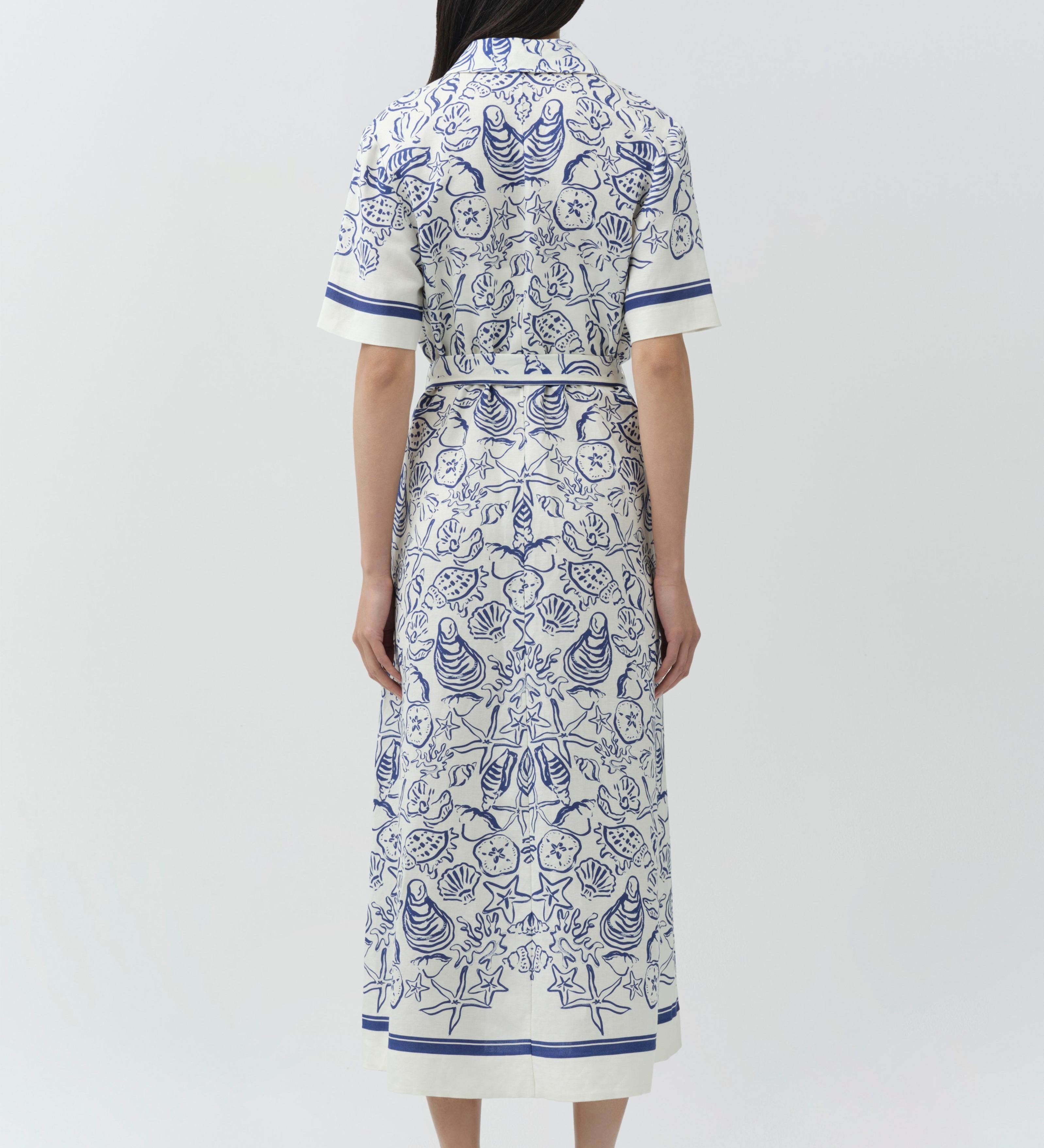 Simkhai - Audria Belted Linen Midi Dress
