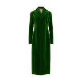 Alaïa - Green Velvet Tailored Coat