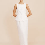 Posse - BONNIE PENCIL SKIRT - IVORY