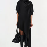 Simkhai - Sadia Satin Mini Cape Dress