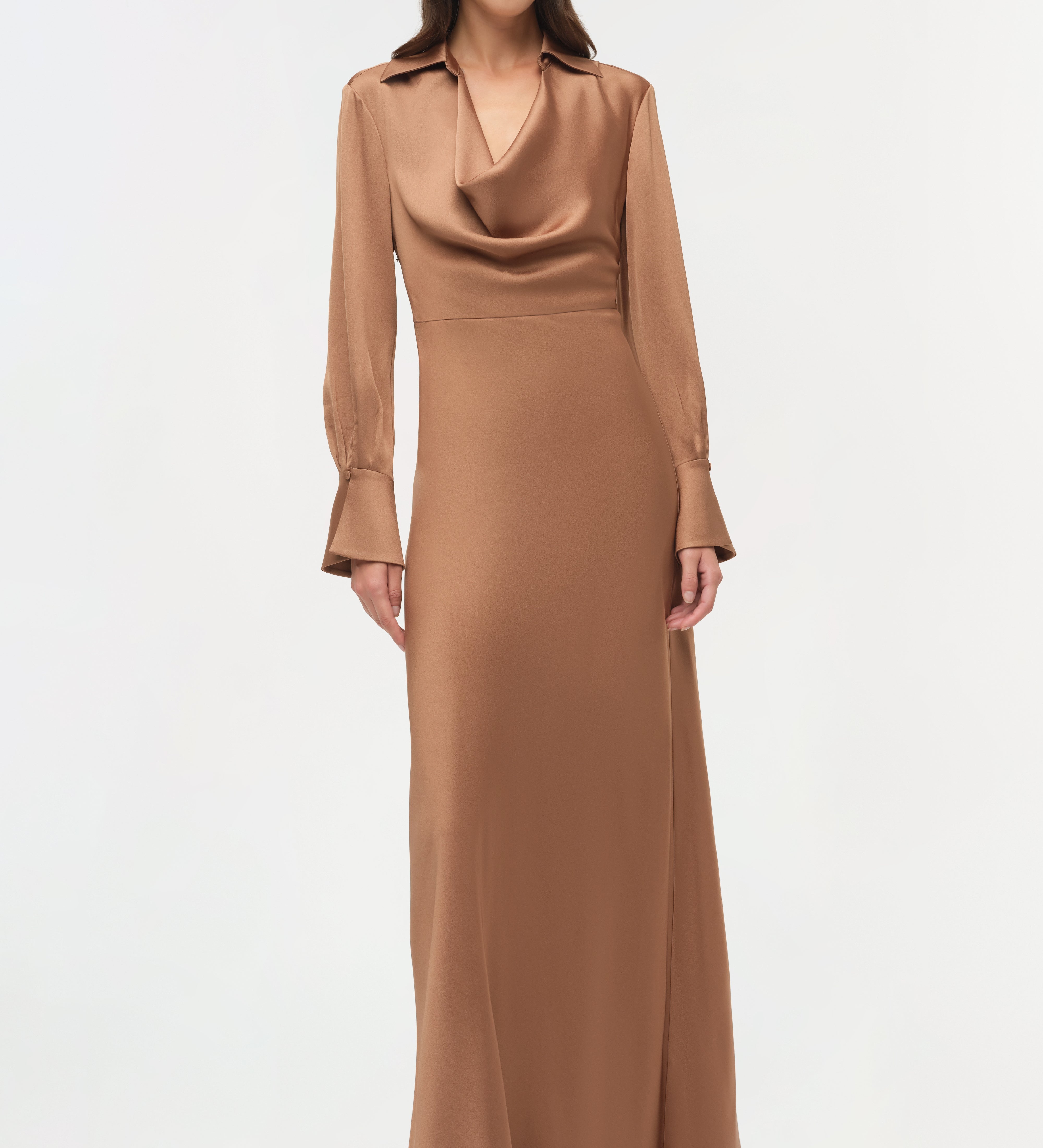 Simkhai - Adelle Draped Satin Gown