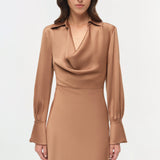 Simkhai - Adelle Draped Satin Gown