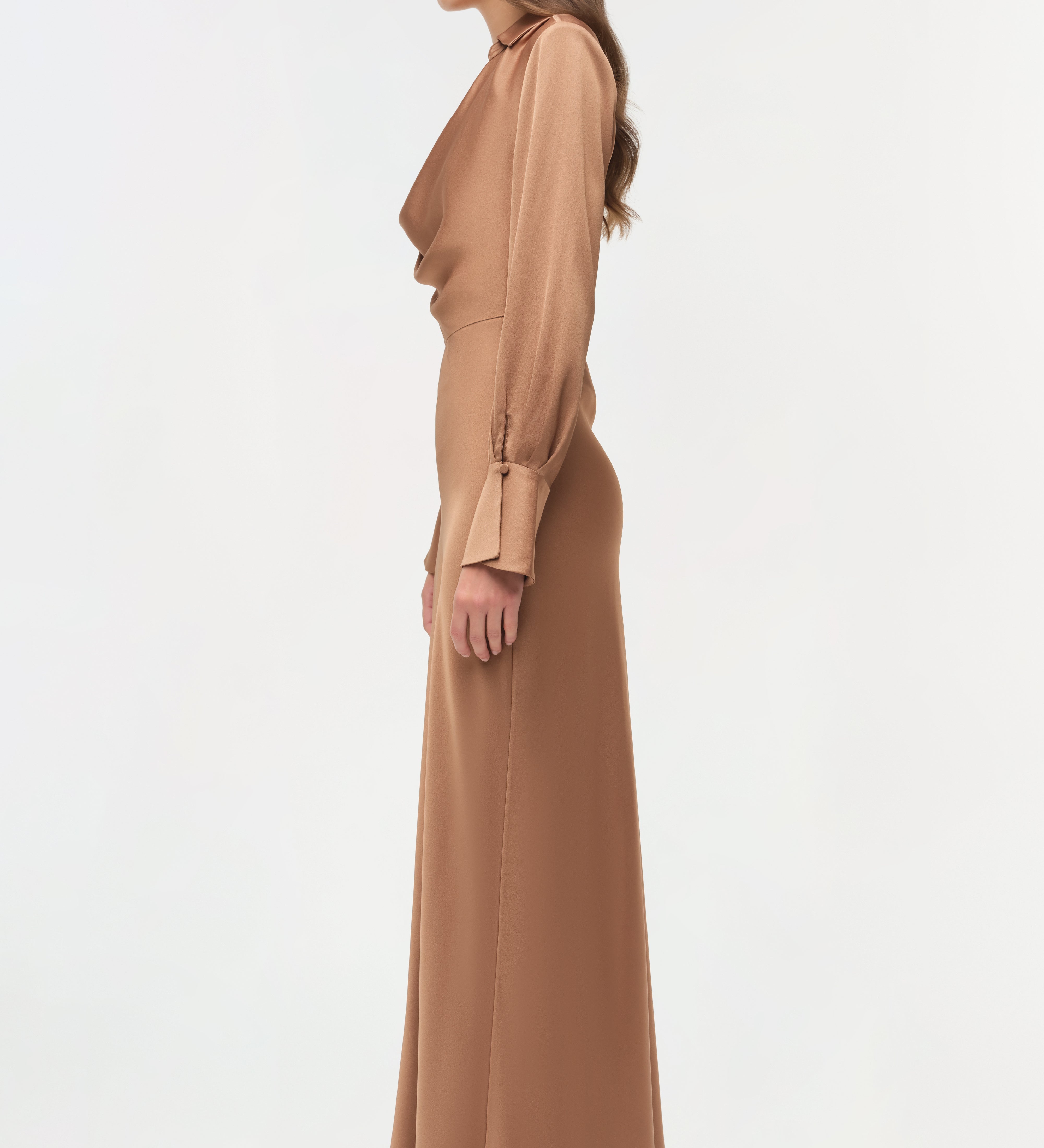 Simkhai - Adelle Draped Satin Gown