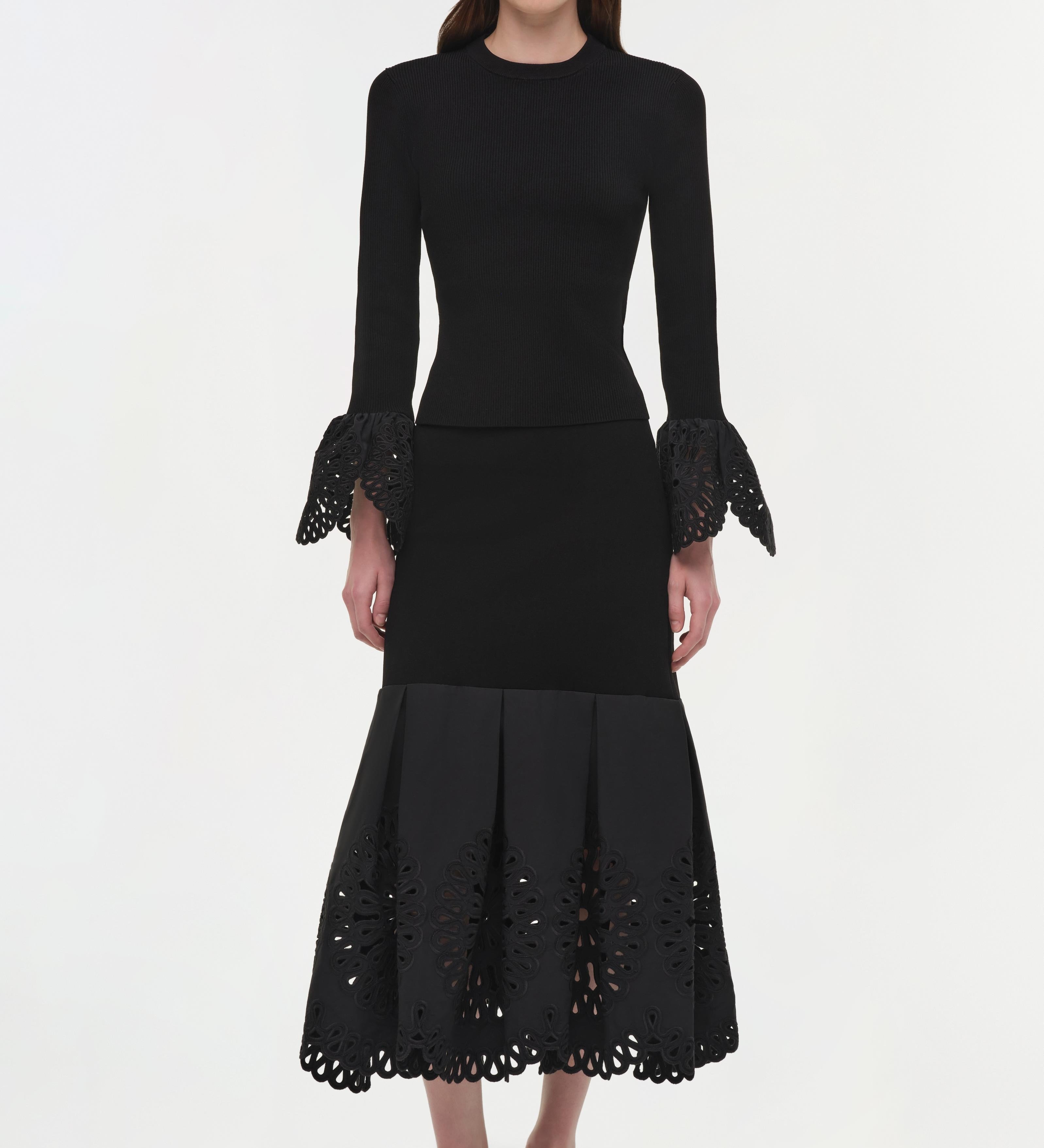 Simkhai - Elyse Embroidered Knit Top