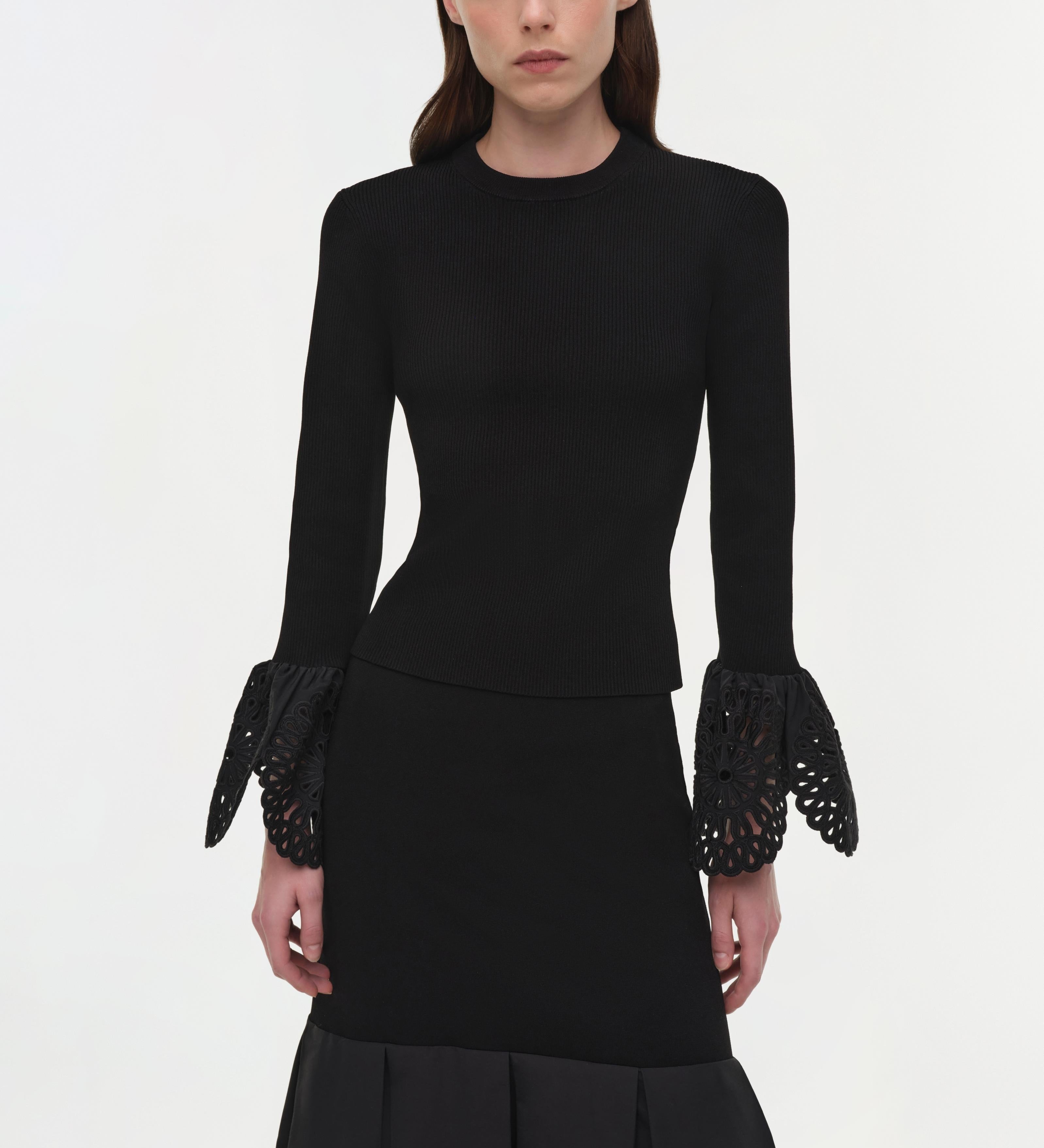 Simkhai - Elyse Embroidered Knit Top