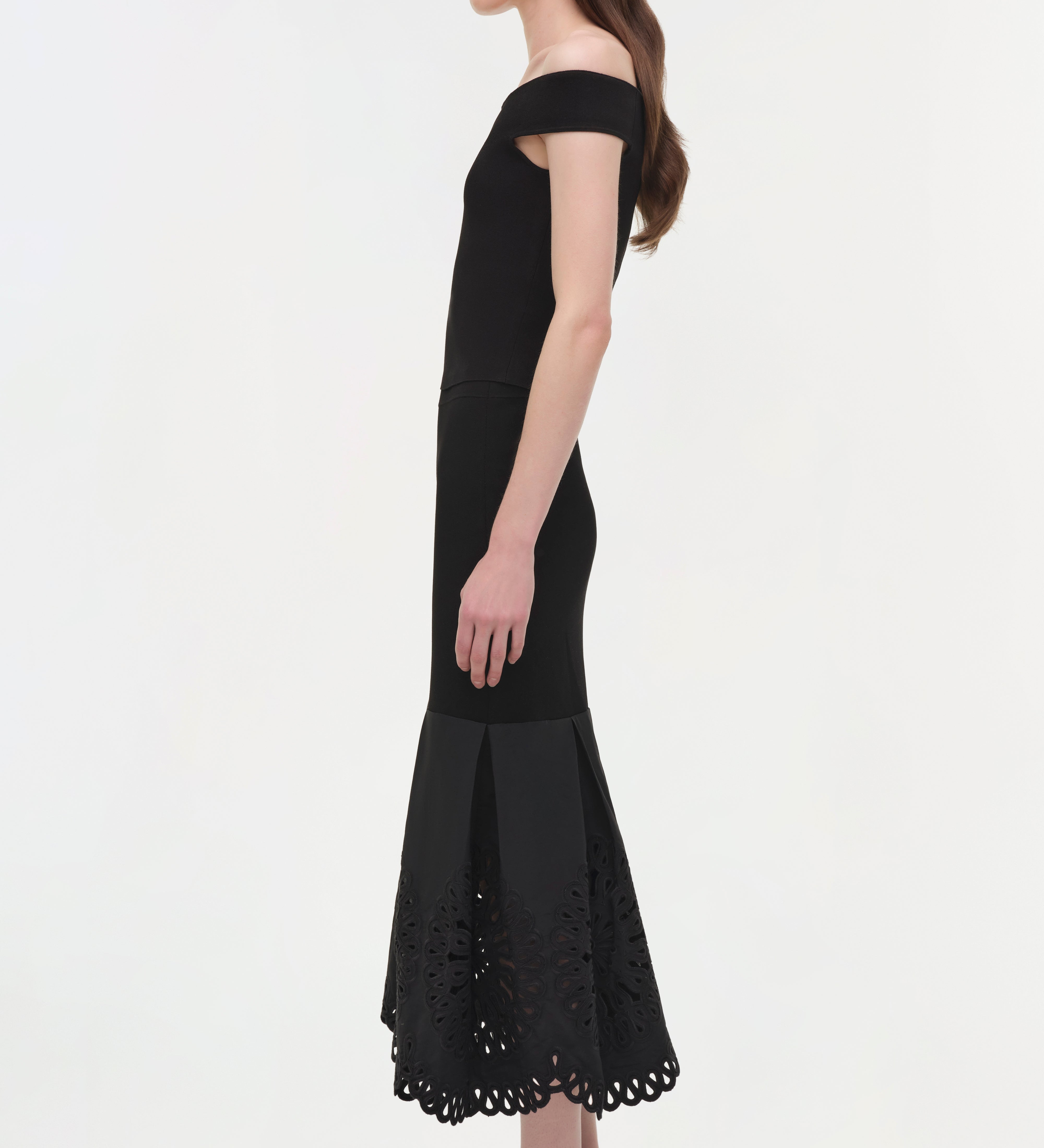 Simkhai - Eveletta Embroidered Knit Midi Skirt