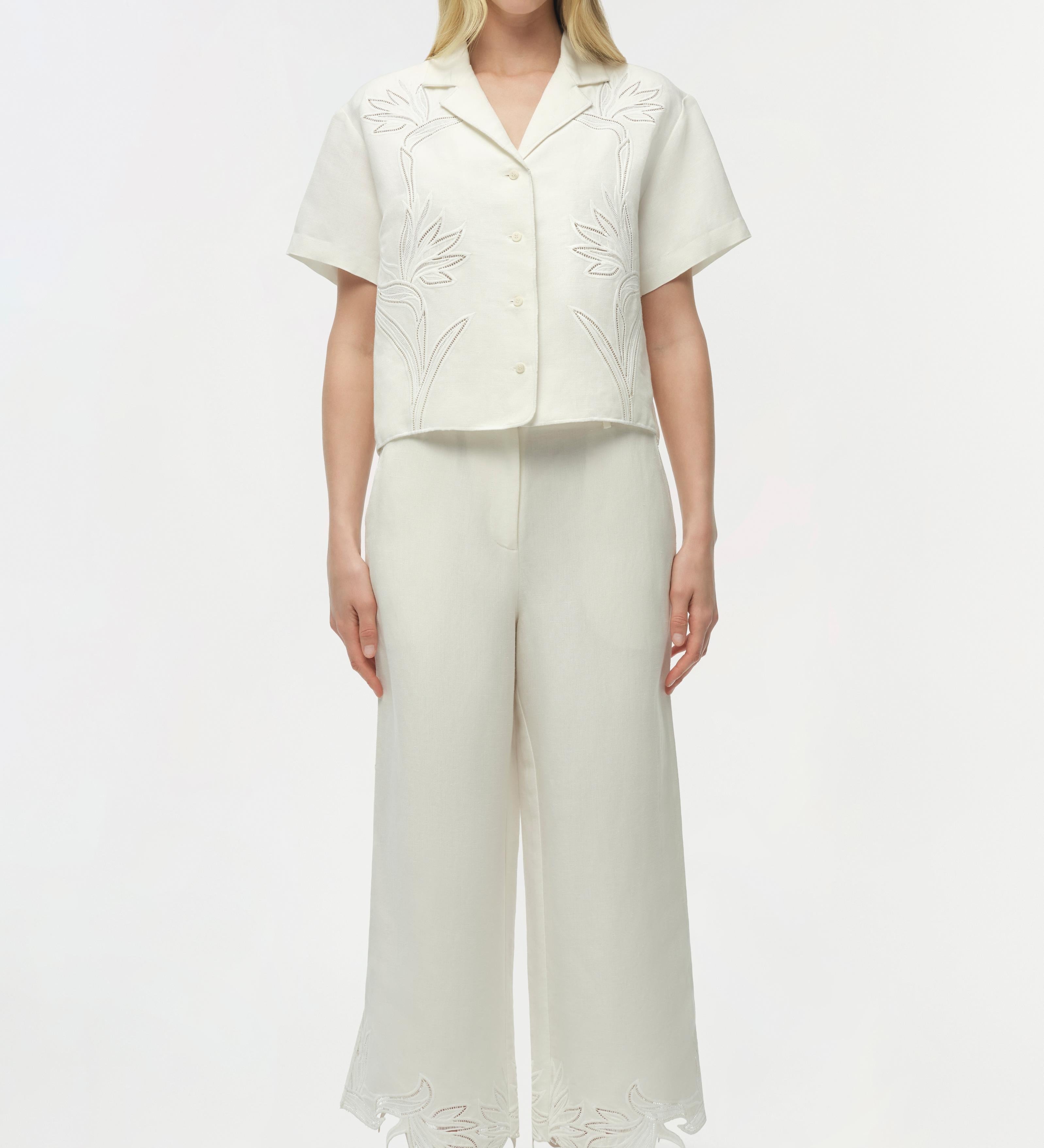 Simkhai - Kallin Cropped Wide Leg Pant