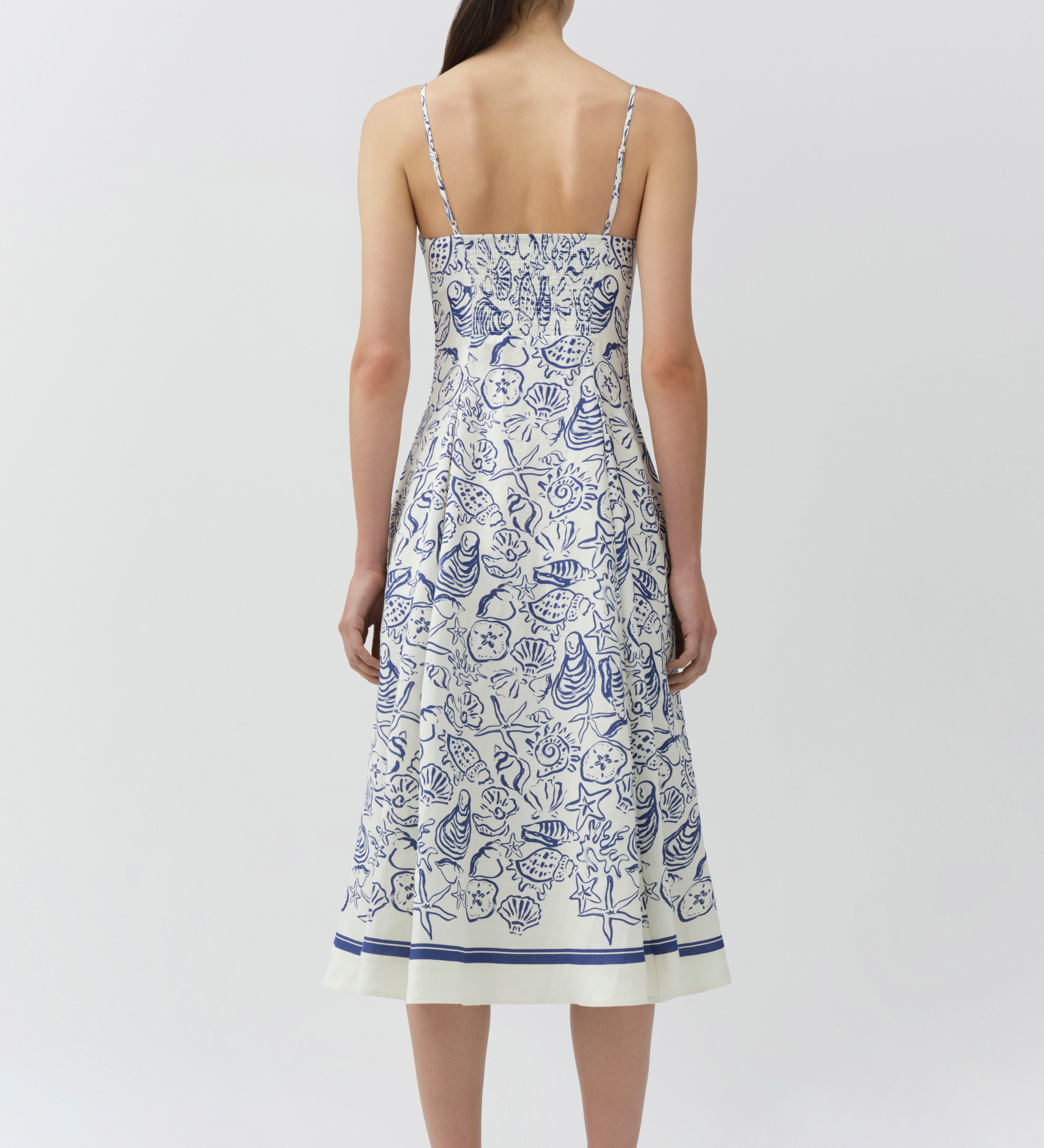 Simkhai - Analise Linen Bustier Midi Dress