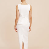 Posse - BONNIE PENCIL SKIRT - IVORY
