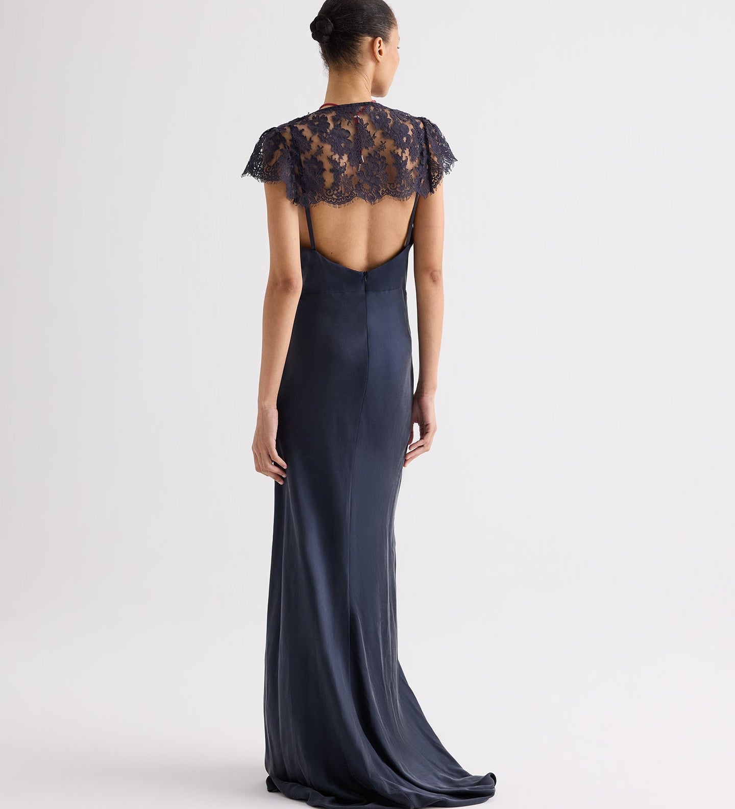 TWP - Lace Gown in Silk Charmeuse