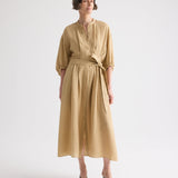 TWP - Maxi Dress With 3/4 Poet Sleeve in Fluid Linen