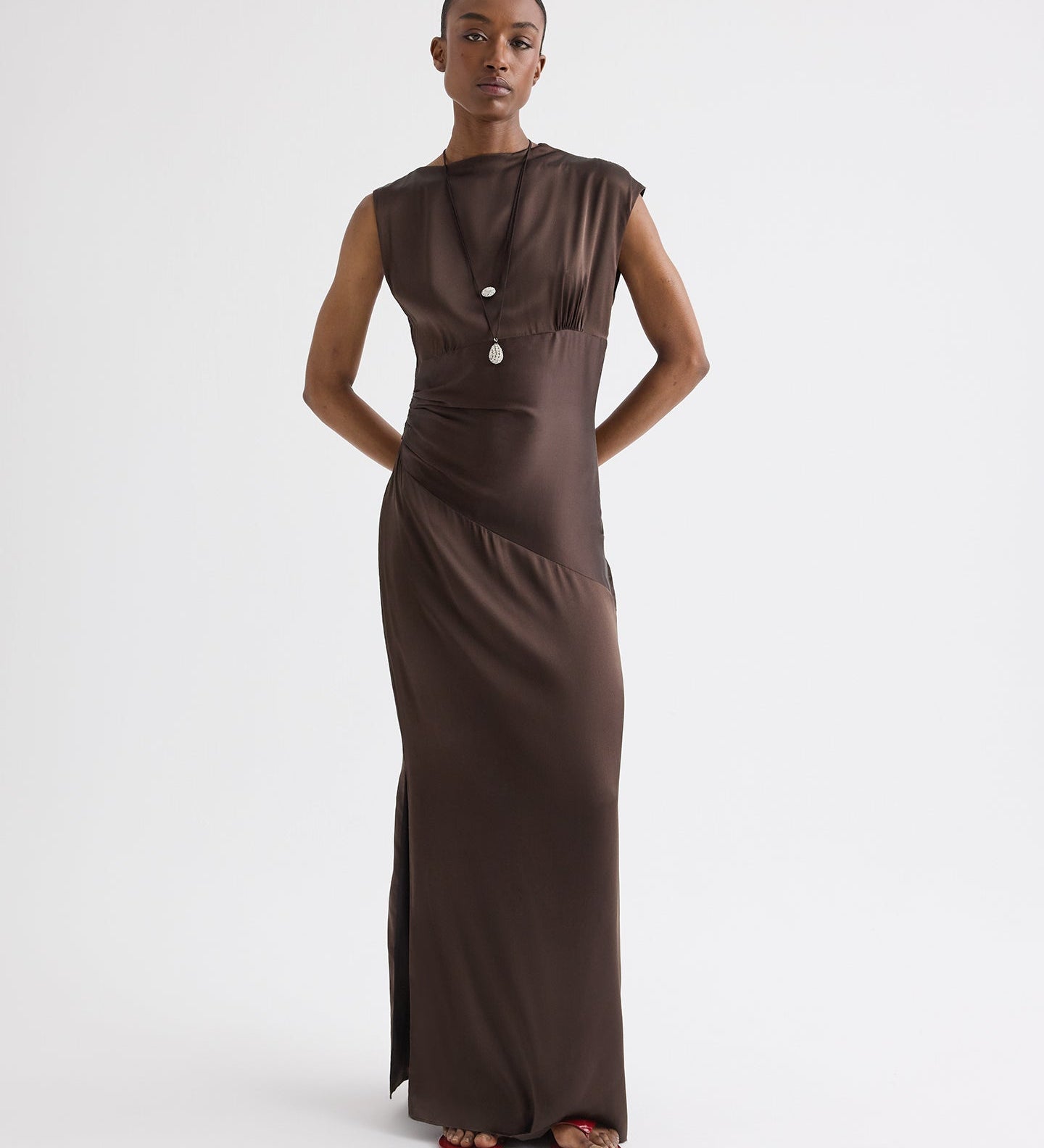 TWP - On The Side Dress in Washed Silk Charmeuse