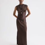 TWP - On The Side Dress in Washed Silk Charmeuse