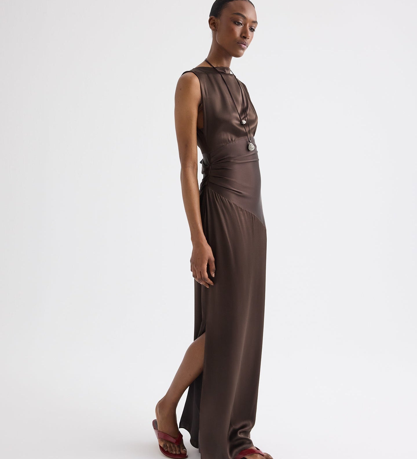 TWP - On The Side Dress in Washed Silk Charmeuse