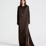 TWP - NIGHTFALL DRESS - TURKISH COFFEE