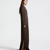 TWP - NIGHTFALL DRESS - TURKISH COFFEE