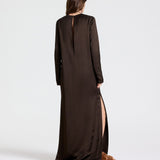 TWP - NIGHTFALL DRESS - TURKISH COFFEE