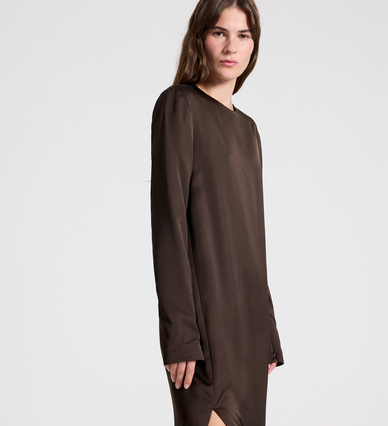 TWP - NIGHTFALL DRESS - TURKISH COFFEE