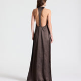 TWP - T - BACK TRAIN GOWN - TURKISH COFFEE