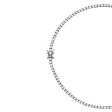 Dorsey - MOSS RIVIÈRE NECKLACE IN 3MM LAB WHITE SAPPHIRE