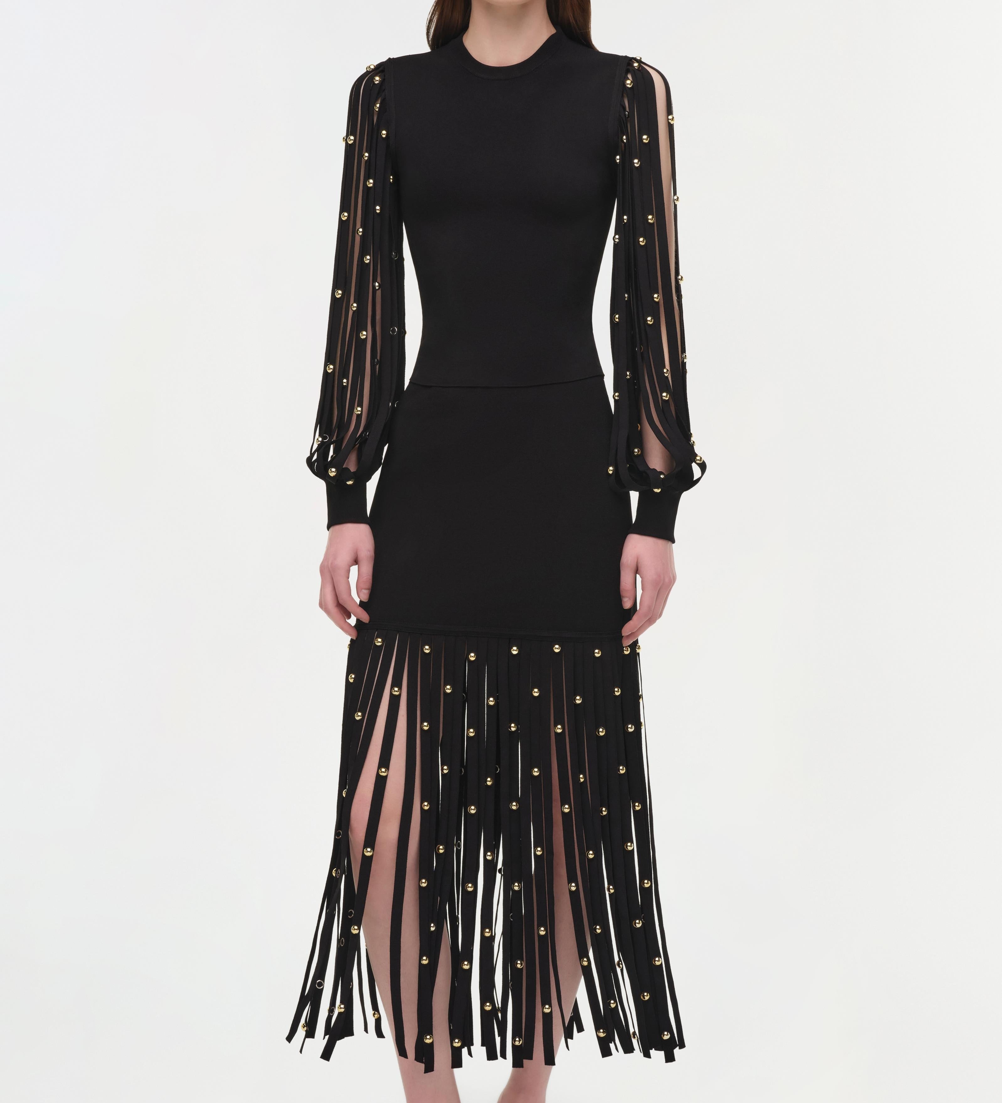 Simkhai - Melva Knit Embellished Midi Skirt