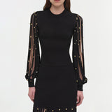 Simkhai - Melva Knit Embellished Midi Skirt