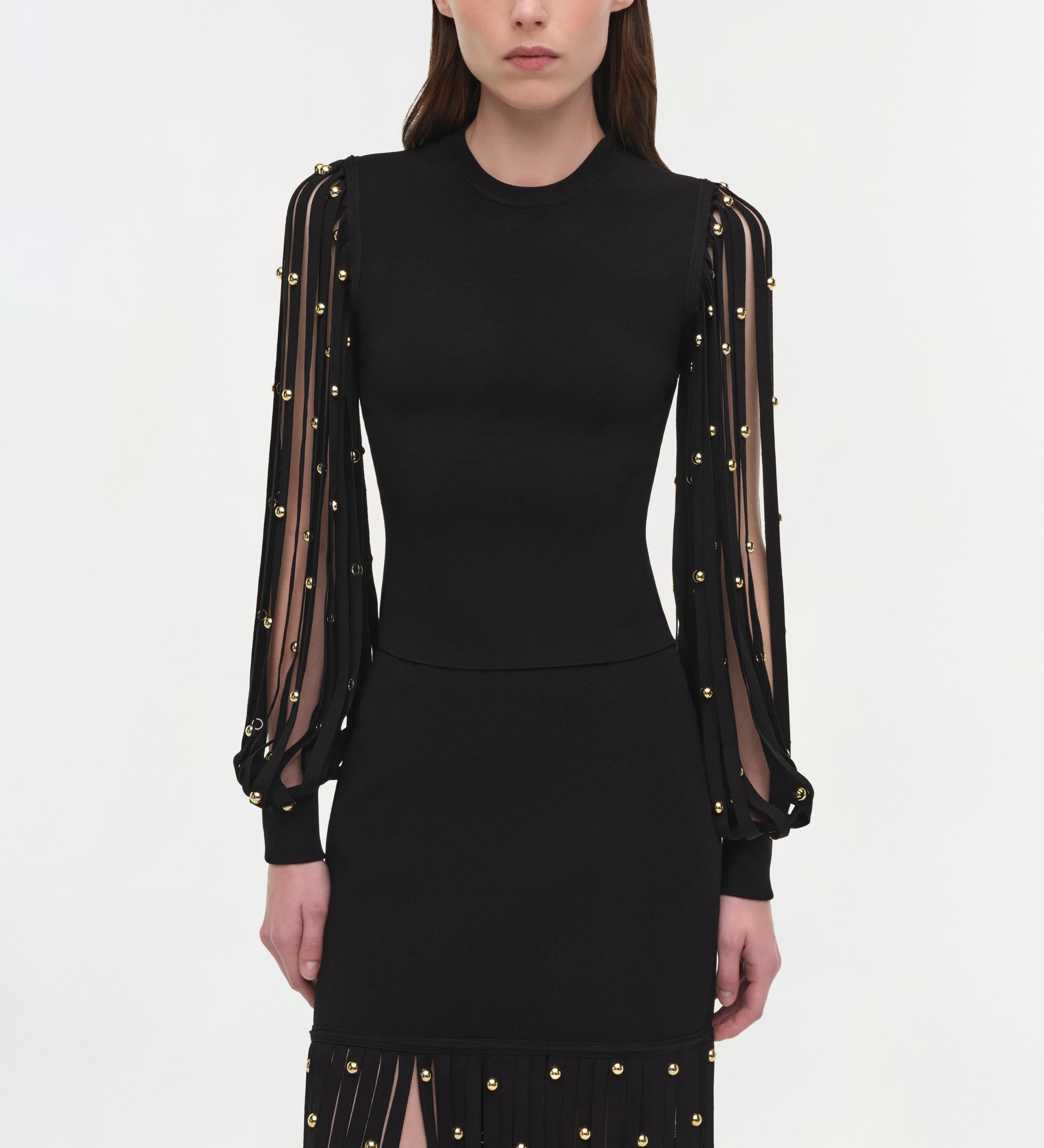 Simkhai - Melva Knit Embellished Midi Skirt