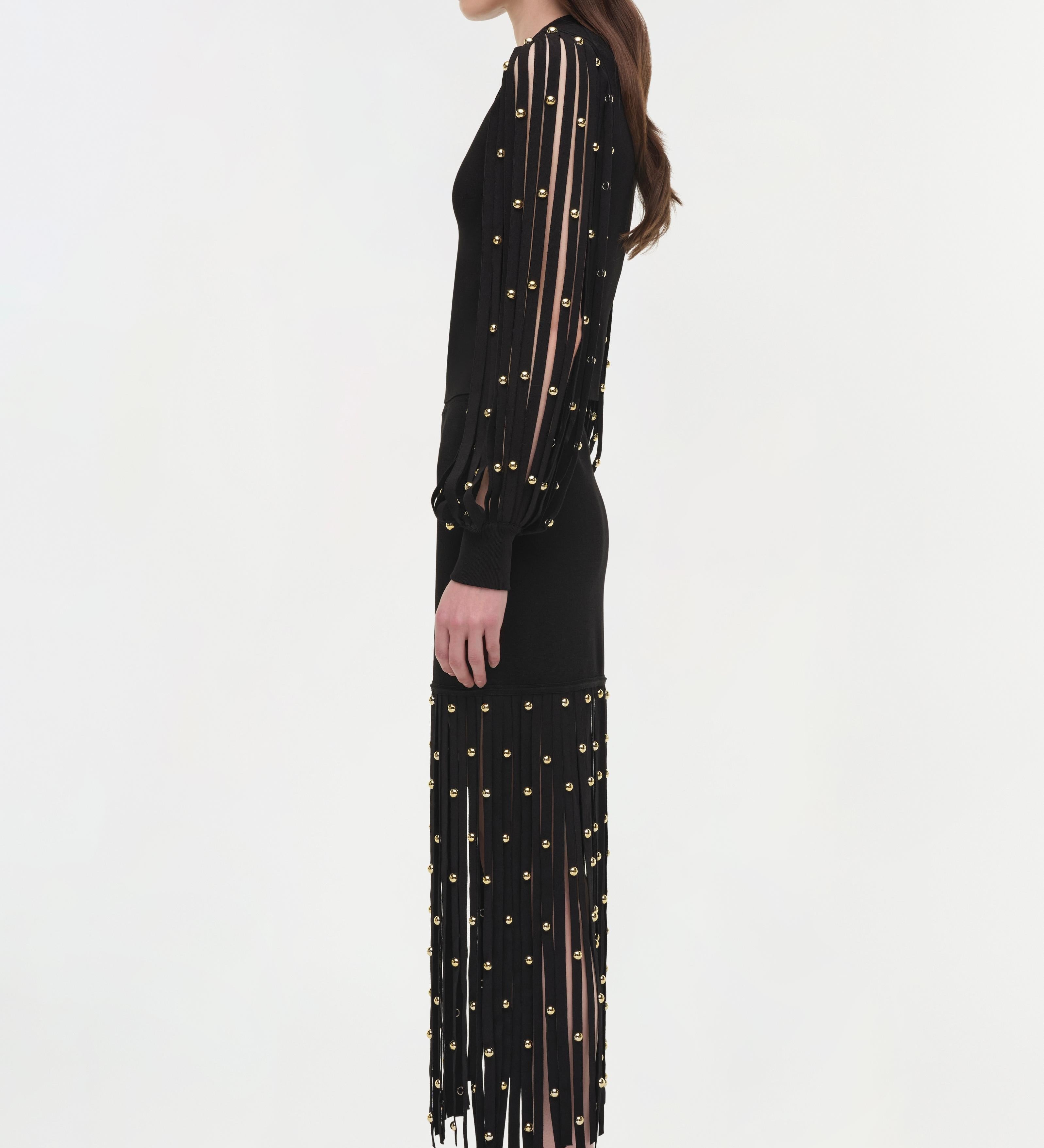 Simkhai - Melva Knit Embellished Midi Skirt