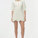 Simkhai - Freya Embroidered Linen Mini Dress