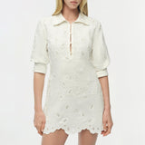 Simkhai - Freya Embroidered Linen Mini Dress