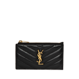 Saint Laurent - Zipped Fragments Credit Card Case
