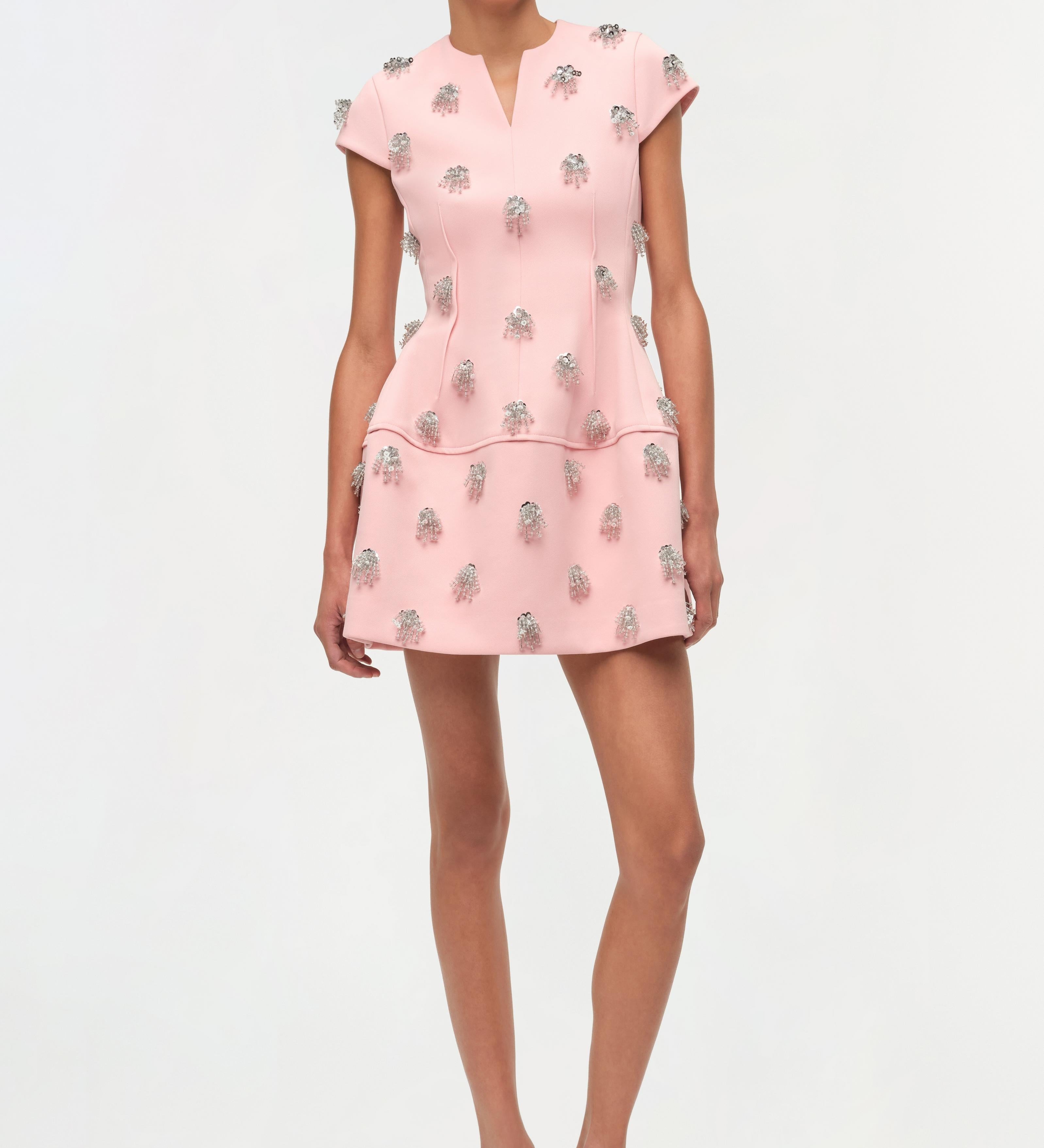 Simkhai - Bethanie Twill Embellished Mini Dress