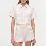 Simkhai - Callie Soutache Linen Camp Shirt