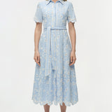 Simkhai - Audria Belted Linen Midi Dress