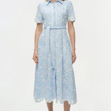 Simkhai - Audria Belted Linen Midi Dress