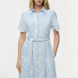 Simkhai - Audria Belted Linen Midi Dress