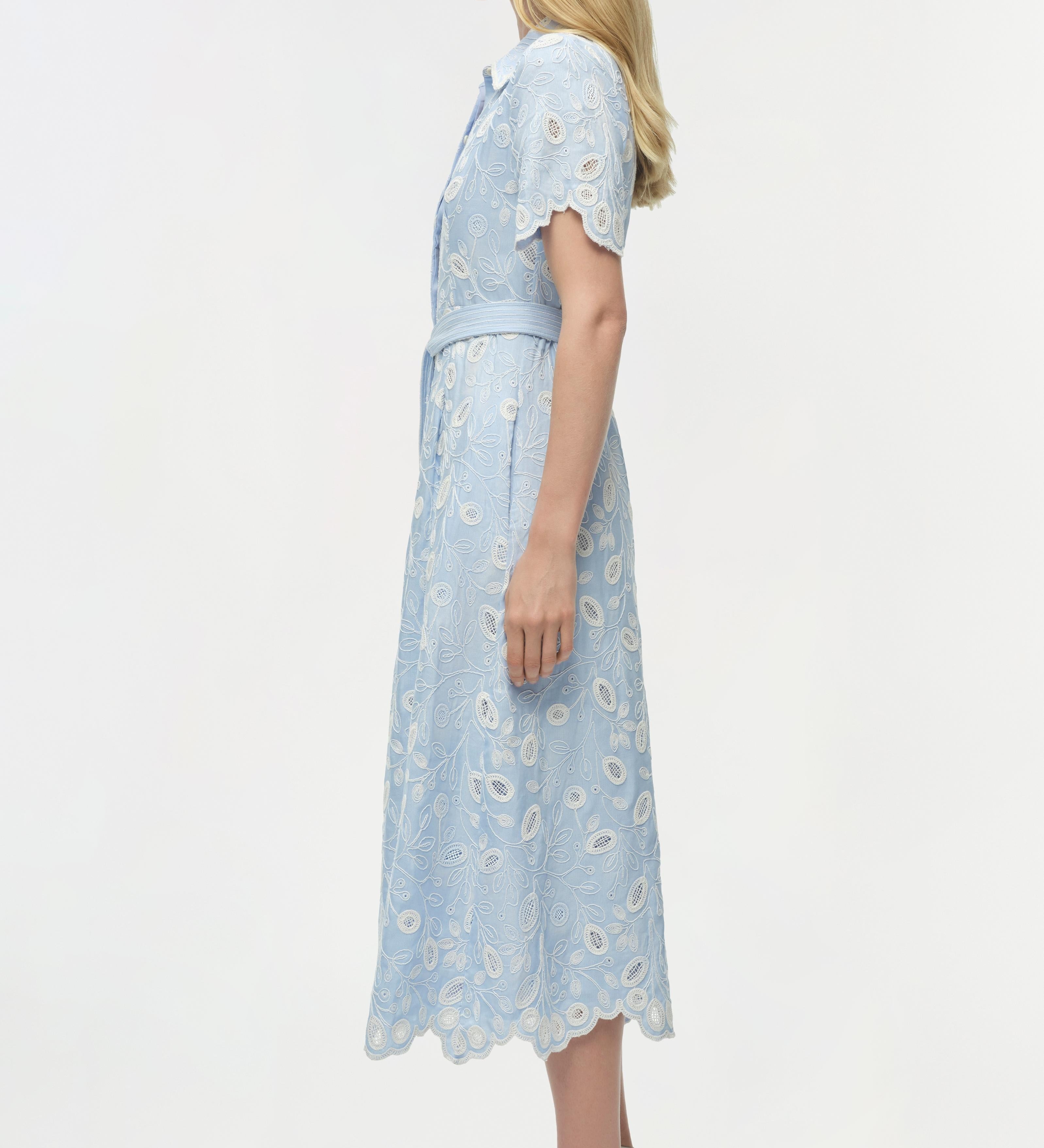 Simkhai - Audria Belted Linen Midi Dress