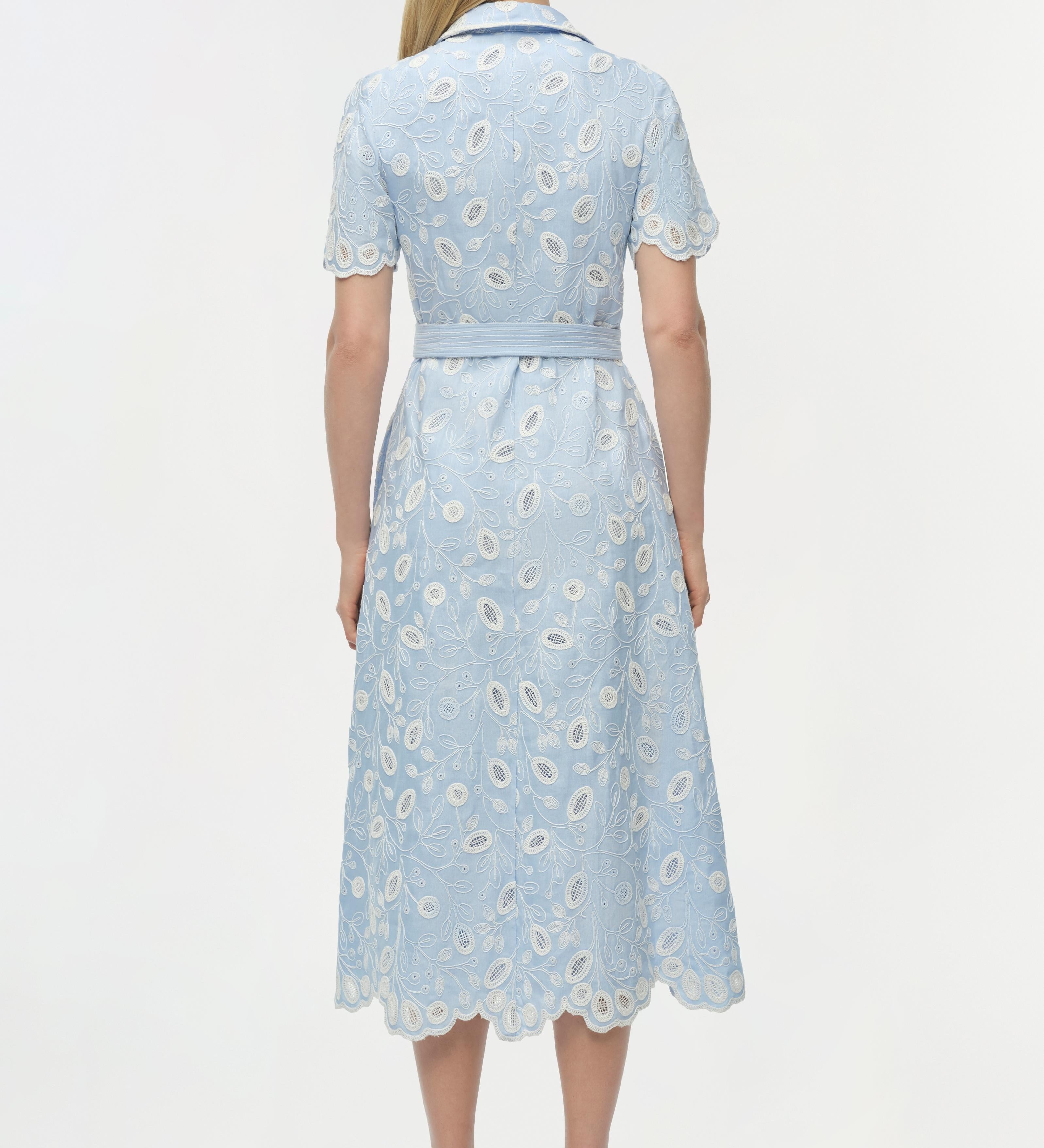Simkhai - Audria Belted Linen Midi Dress