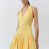 Simkhai - Brooke Cotton Halter Mini Dress