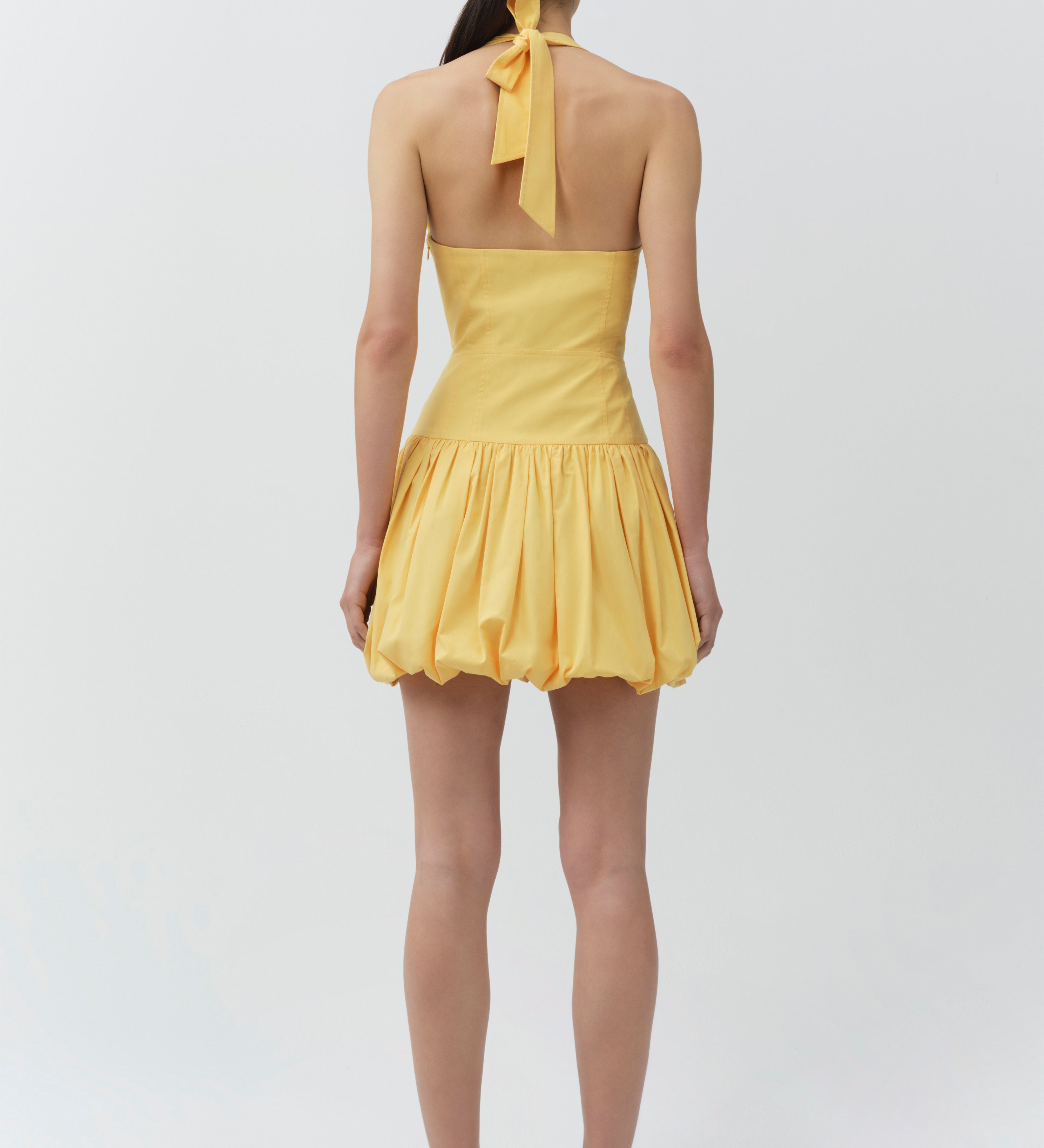 Simkhai - Brooke Cotton Halter Mini Dress