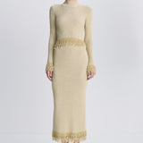 Simkhai - Zeni Pearl Fringe Skirt