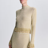 Simkhai - Tali Pearl Fringe Top