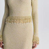 Simkhai - Tali Pearl Fringe Top