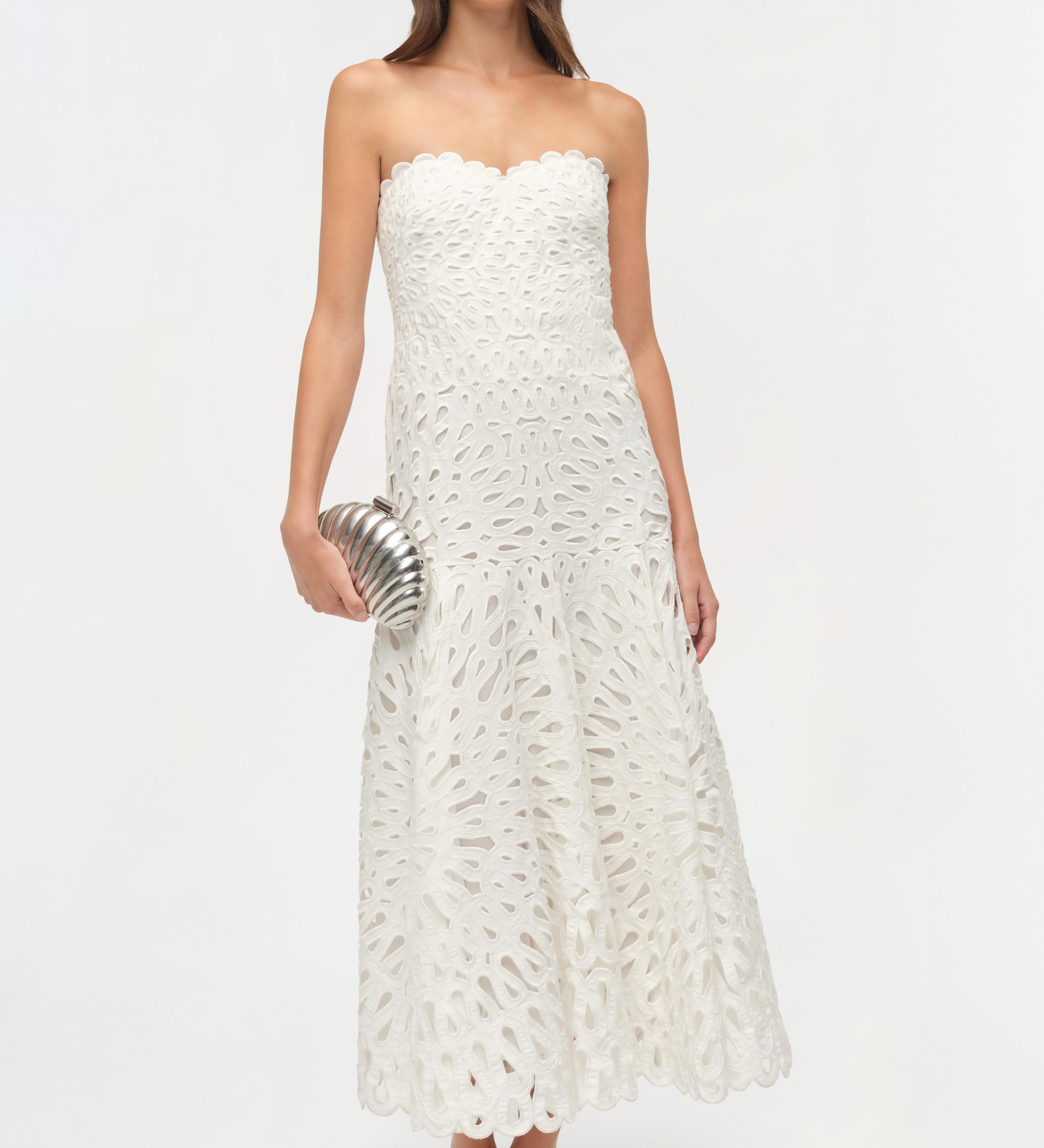 Simkhai - Florence Embroidered Midi Dress
