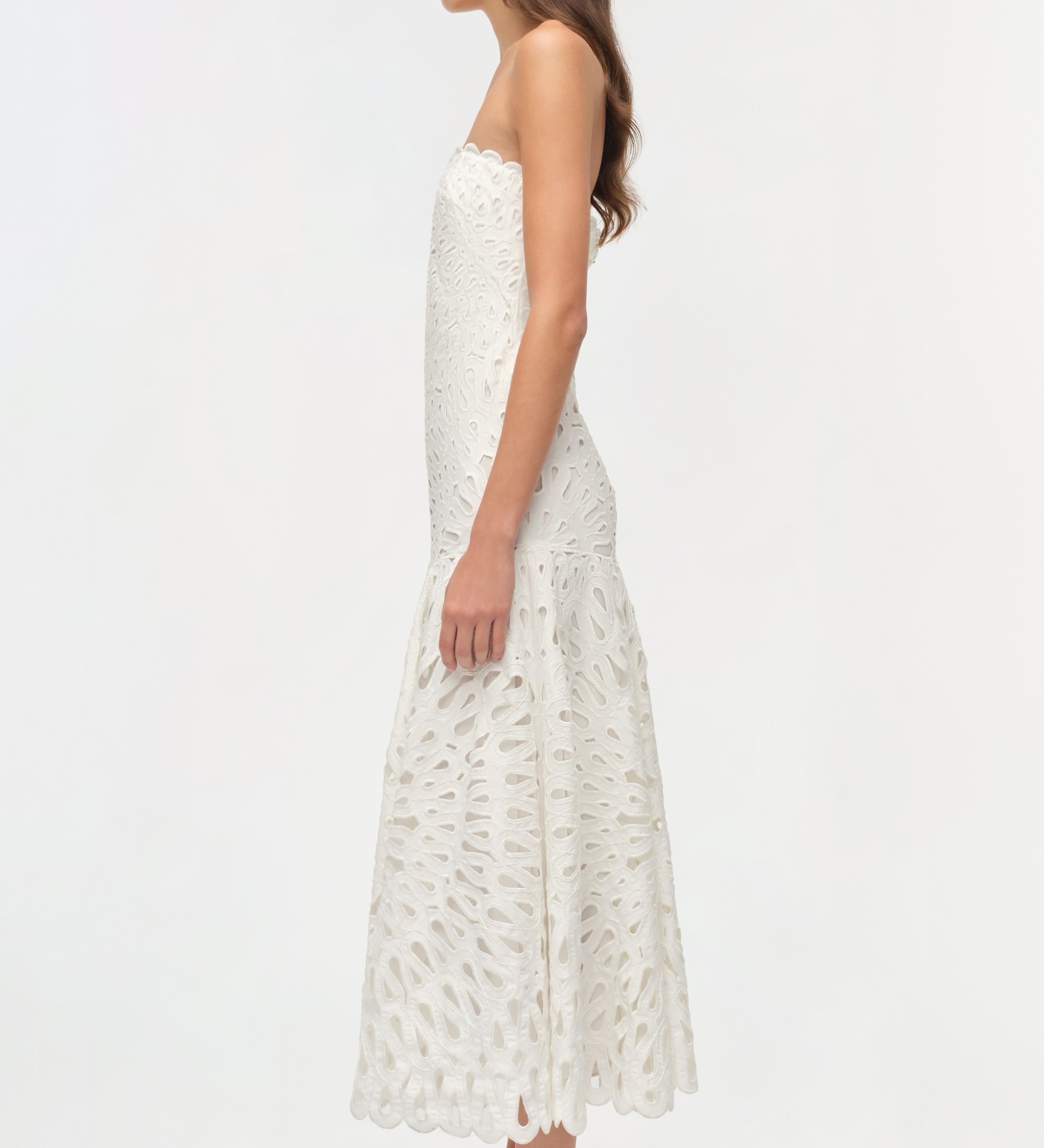 Simkhai - Florence Embroidered Midi Dress