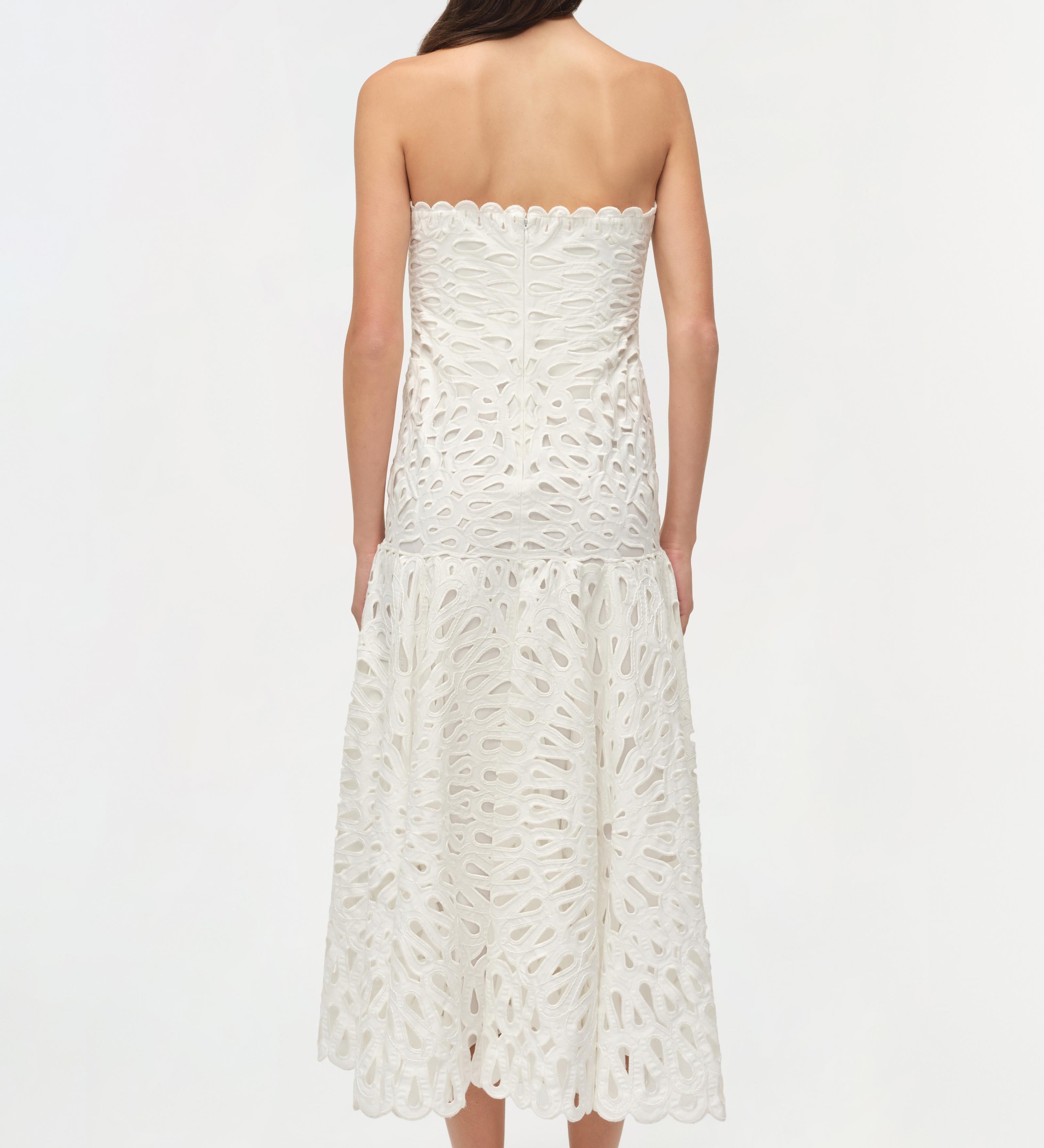 Simkhai - Florence Embroidered Midi Dress